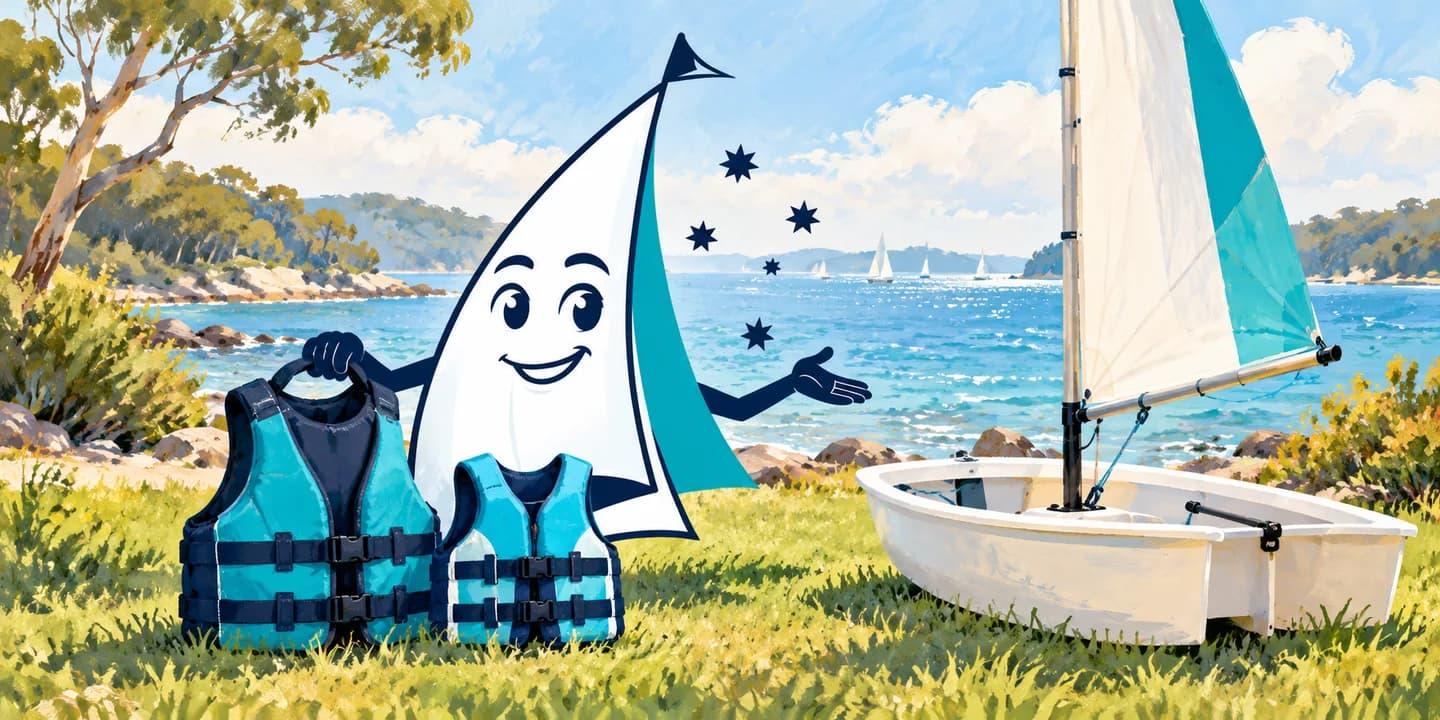 YouSail mascot introducing family sailing preparation.