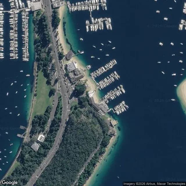 Satellite view of Middle Harbour Yacht Club