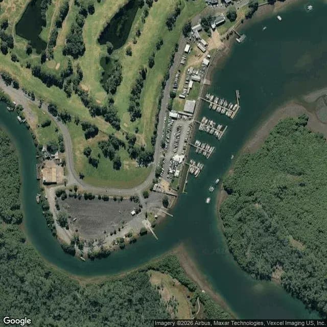 Satellite view of Queensland Cruising Yacht Club Marina