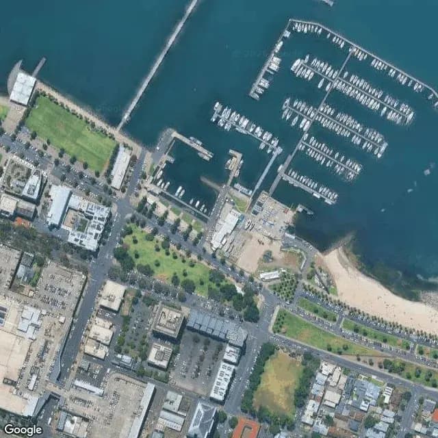 Satellite view of Royal Geelong Yacht Club