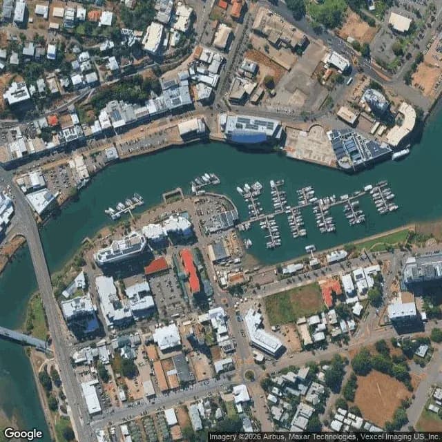 Satellite view of Townsville Yacht Club Marina
