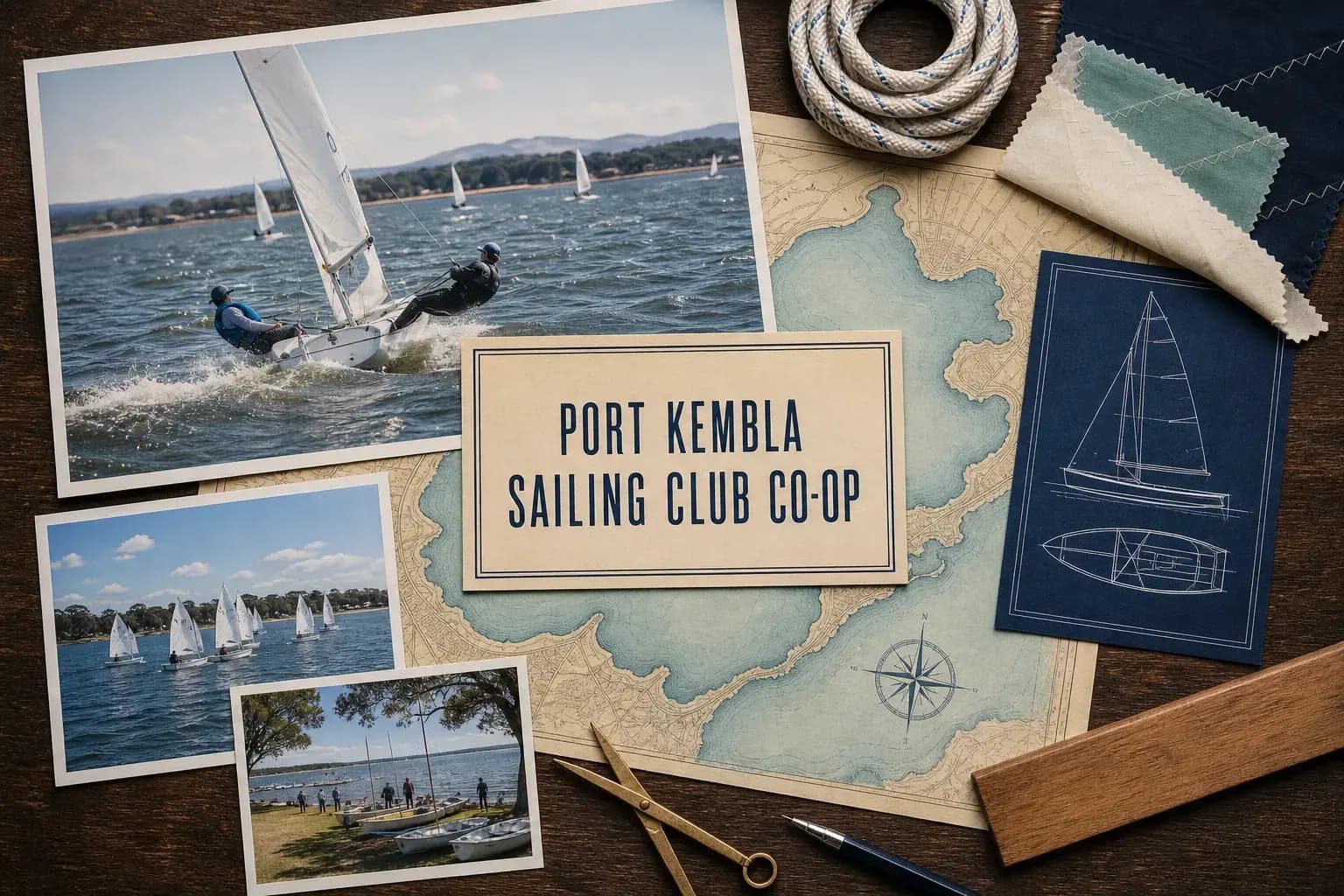 Editorial sailing illustration for Port Kembla Sailing Club Co-op