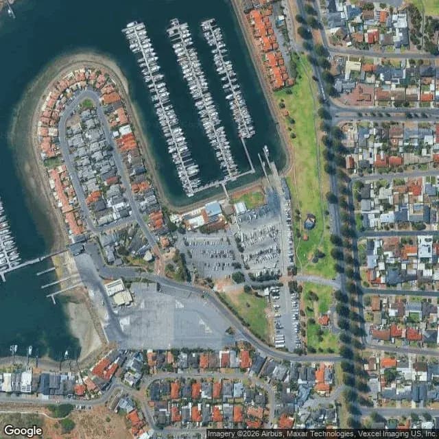 Satellite view of Cruising Yacht Club of South Australia