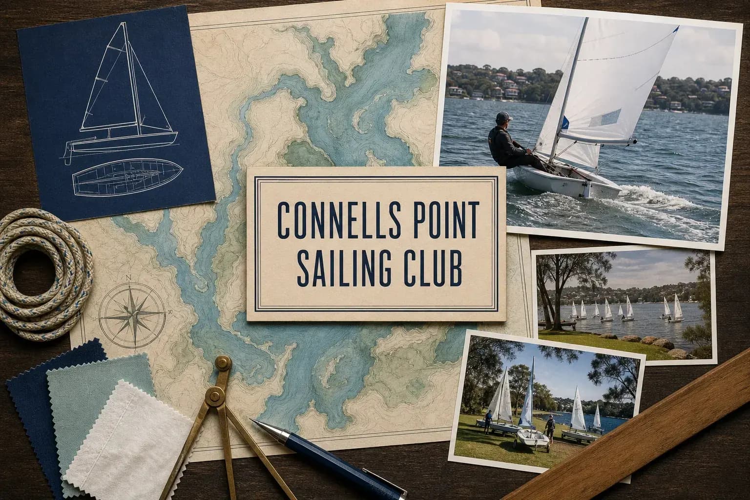 Editorial sailing illustration for Connells Point Sailing Club